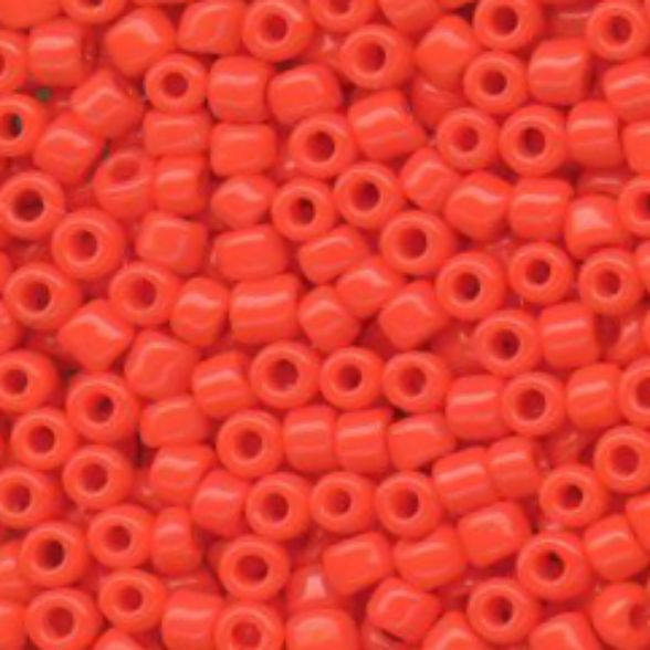 Opaque - Orange Japanese 11/0 Seed Beads (6in tube)